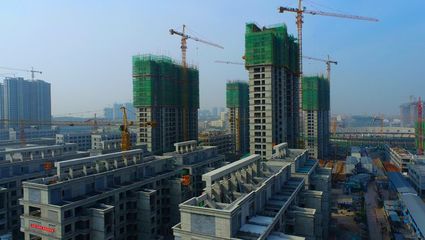 丹河蓝湾项目建设稳步推进，多栋住宅楼陆续封顶